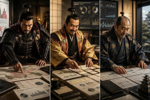 信長の戦術,秀吉の戦術,家康の戦術