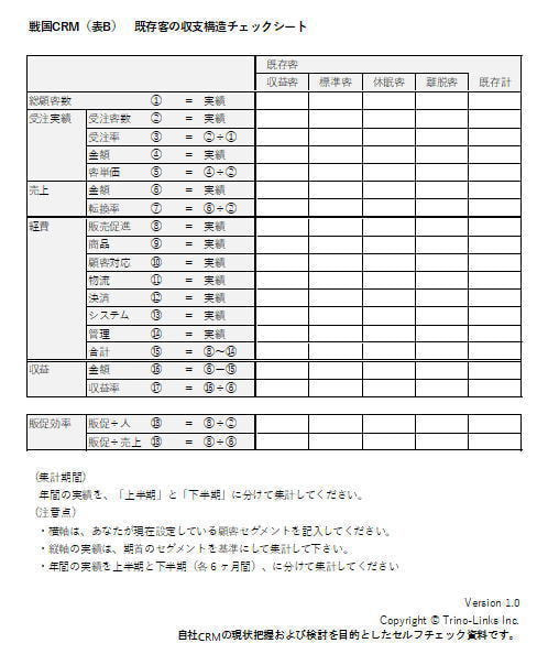 収支構造,チェック,シート
